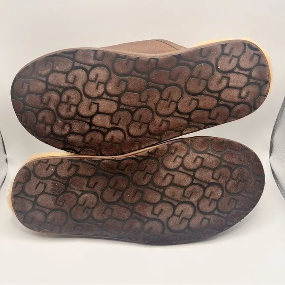 UGG Men’s Scuff Leather Slippers Size 10