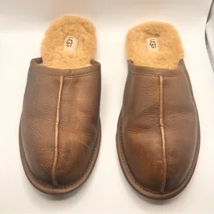 UGG Men’s Scuff Leather Slippers Size 10