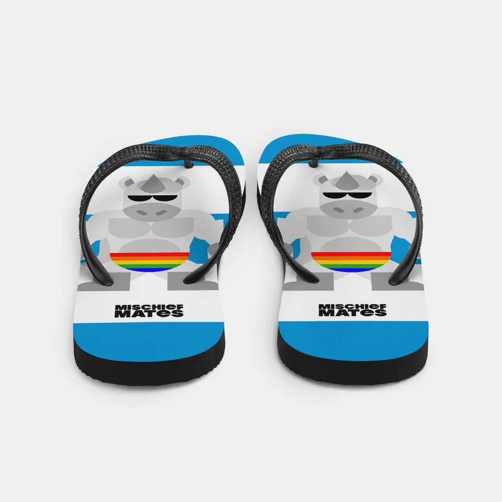 Uno the Unicorn Flip-Flops