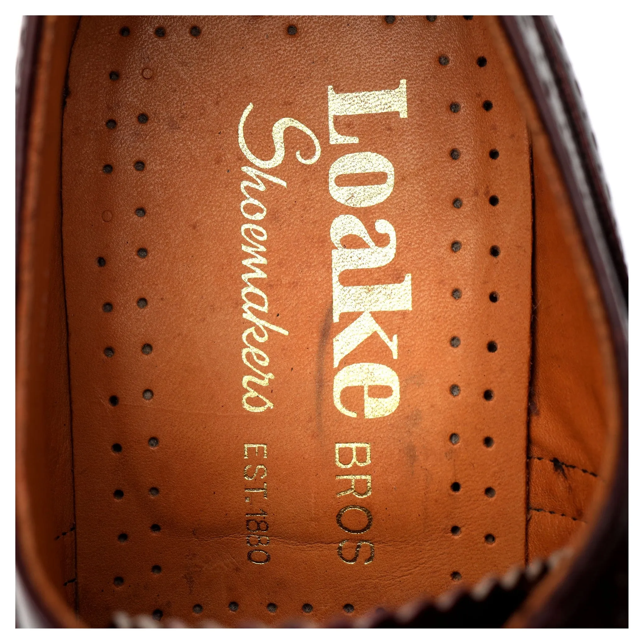 Vintage '745R' Burgundy Leather Oxford Brogues UK 8.5 F