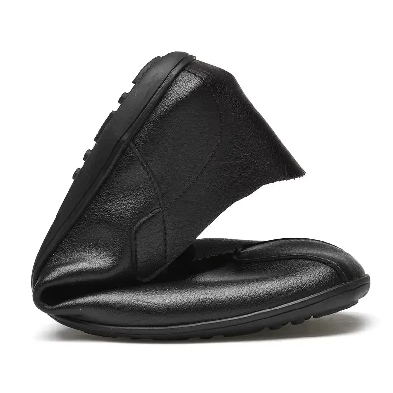 Vintage Classic Slip On Men Shoes round Toe Loafers Shoes
