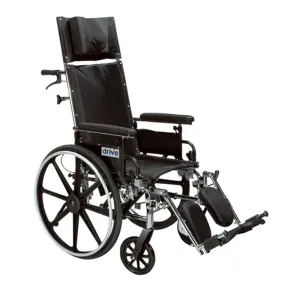 Viper Plus GT Full Reclining Wheelchair, Detachable Desk Arms, 20" Seat - 1 Each