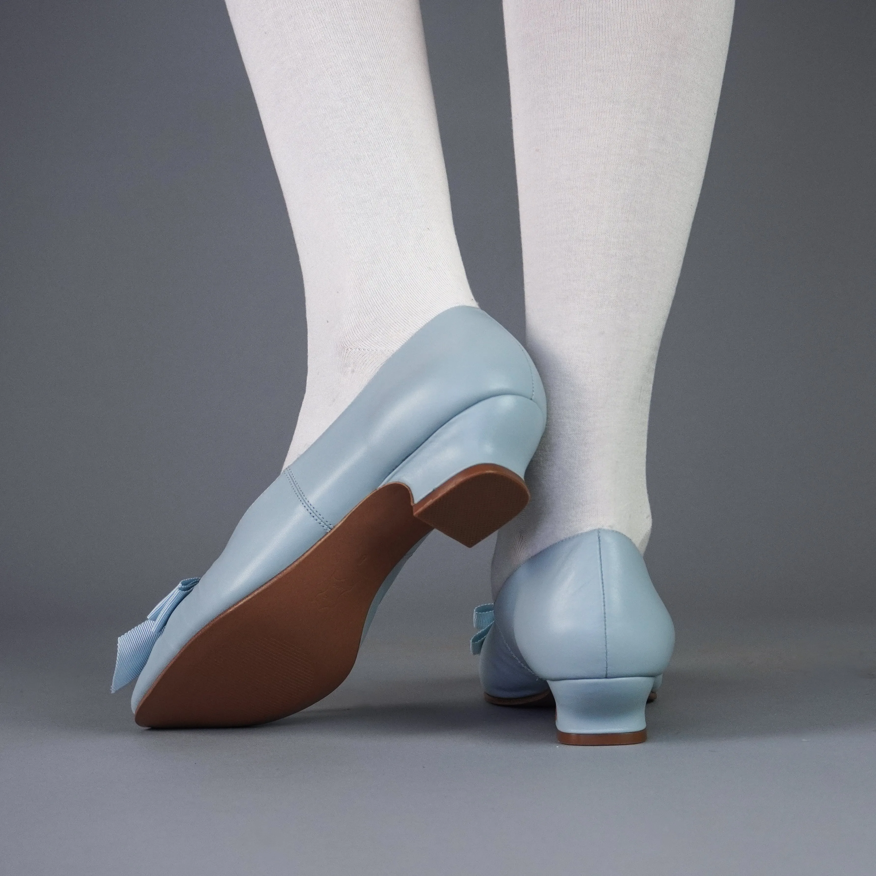 Waltz Edwardian Slipper (Pale Blue)
