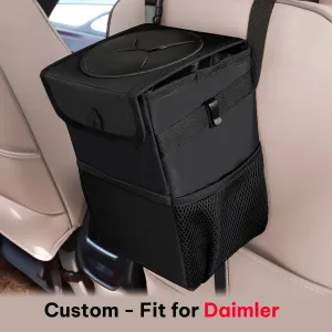 Waterproof Car Trash Can with Lid and Storage Pockets, Custom-Fit For Car, 100% Leak-Proof Car Organizer, Waterproof Car Garbage Can, Multipurpose Trash Bin for Car WADR234