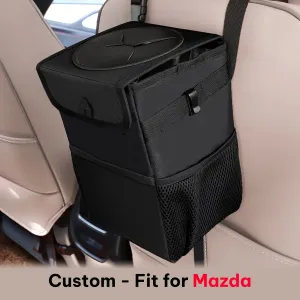 Waterproof Car Trash Can with Lid and Storage Pockets, Custom-Fit For Car, 100% Leak-Proof Car Organizer, Waterproof Car Garbage Can, Multipurpose Trash Bin for Car WAMA234