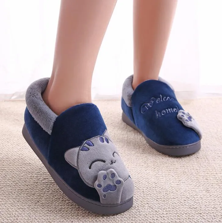 Welcome Home Cat Slippers