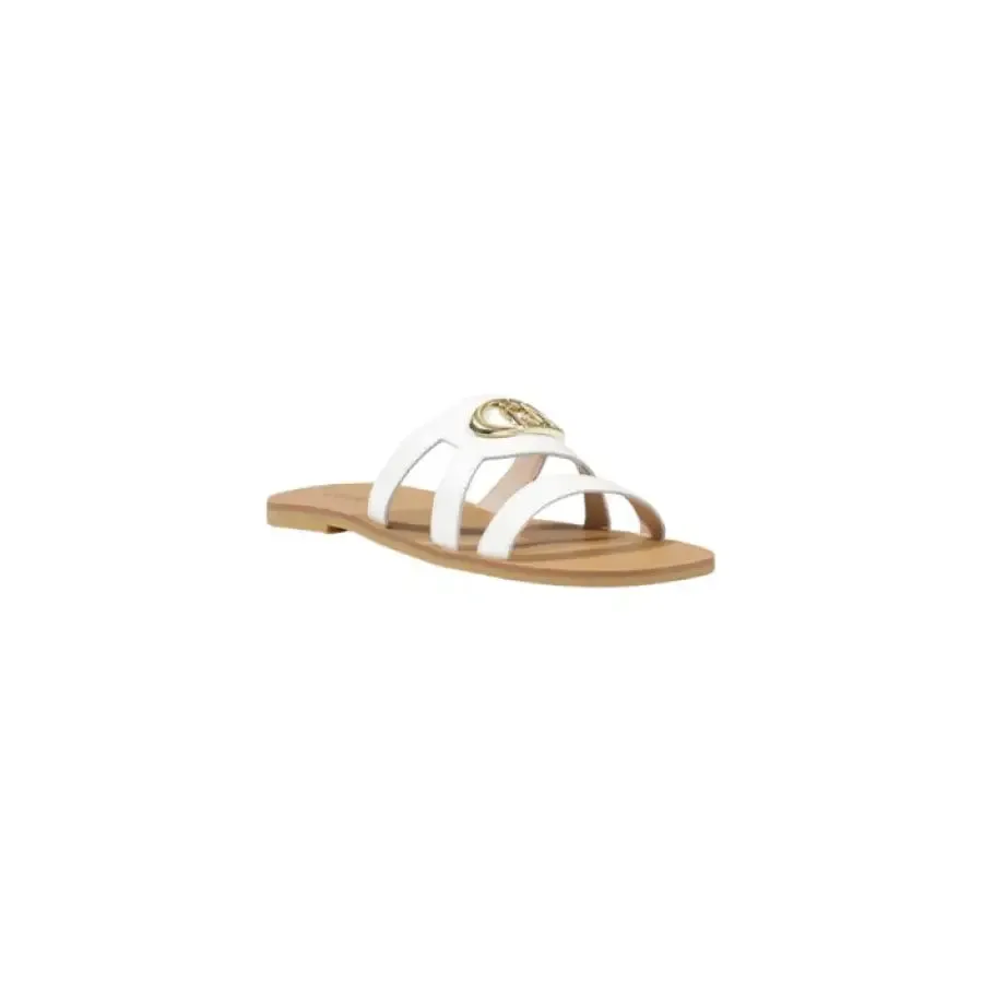 White Slide Sandal