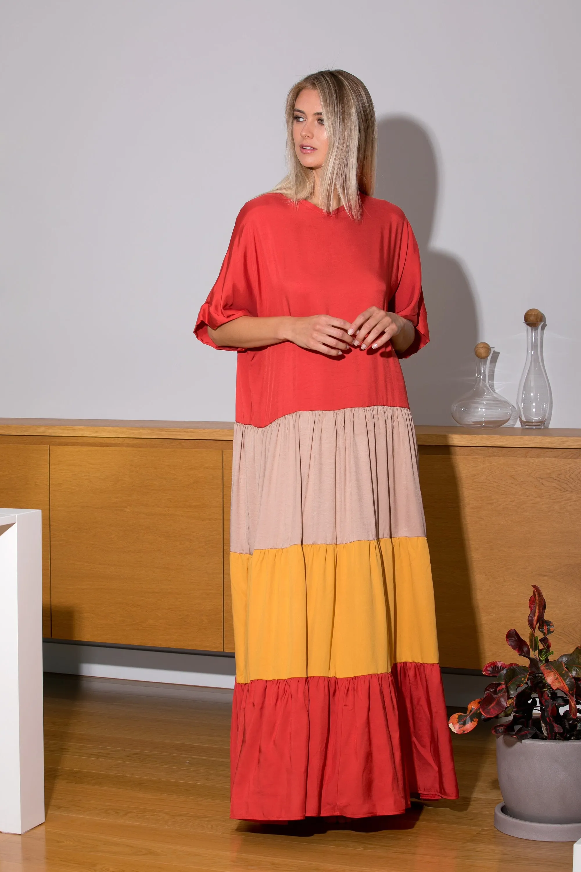 Women Kaftan Dress, Colorful Dress, Loose Maxi Dress, A Line Dress, Plus Size Clothing, Women Caftan, Maternity Dress, Summer Boho Dress