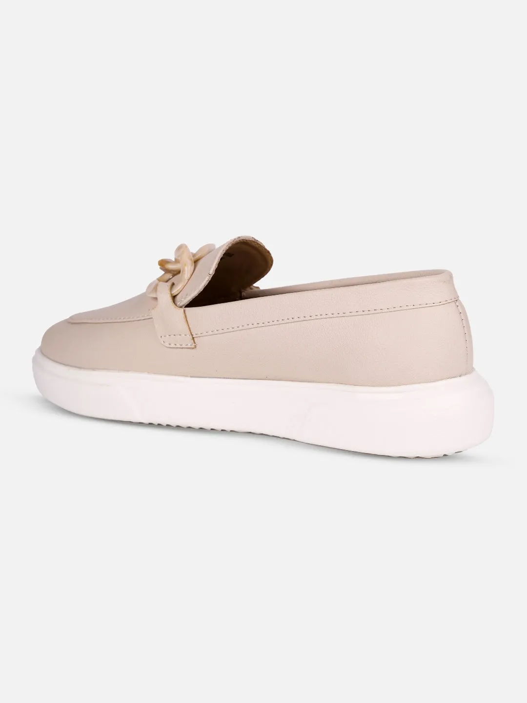 Women's Beige Casual Slip On (IU1018)