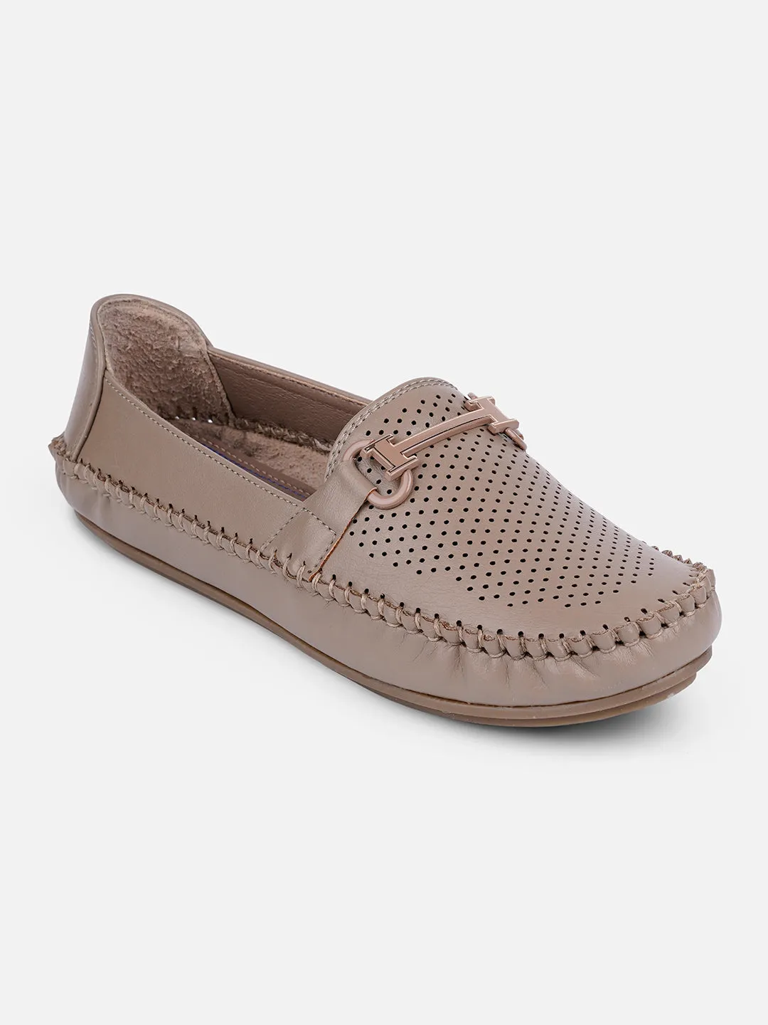 Women's Khaki Soft & Flexy Loafers (IU2003)
