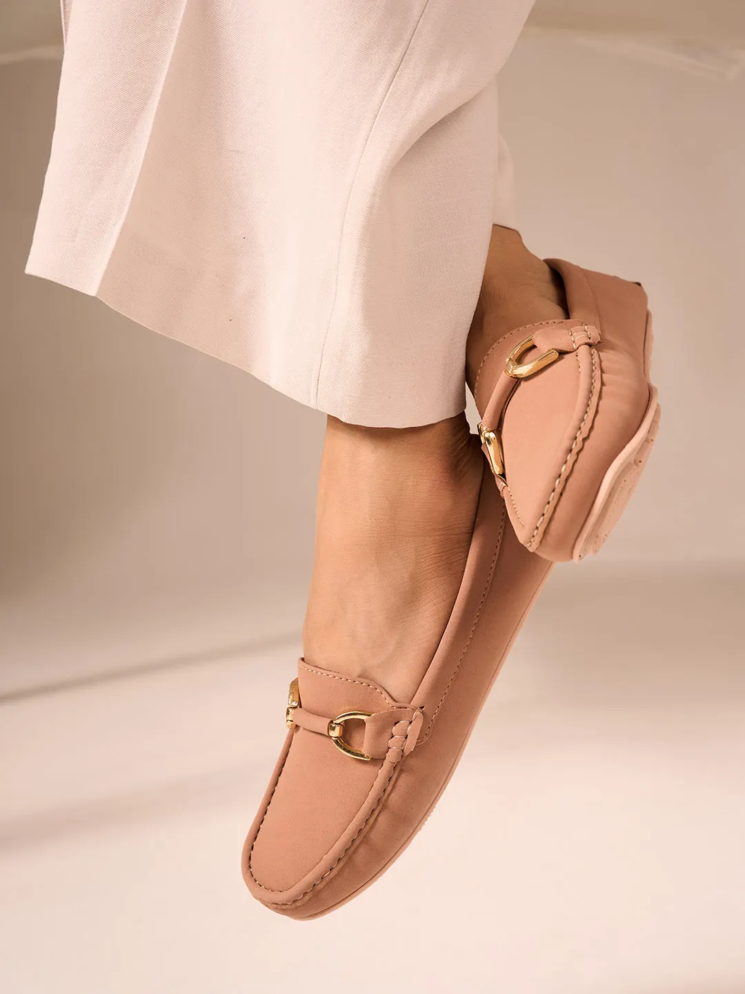 Women's Nude Soft & Premium Loafers (IU2001)