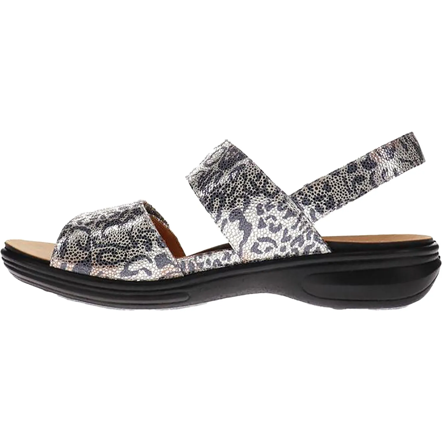 Women's Revere Como Silver Safari Leather