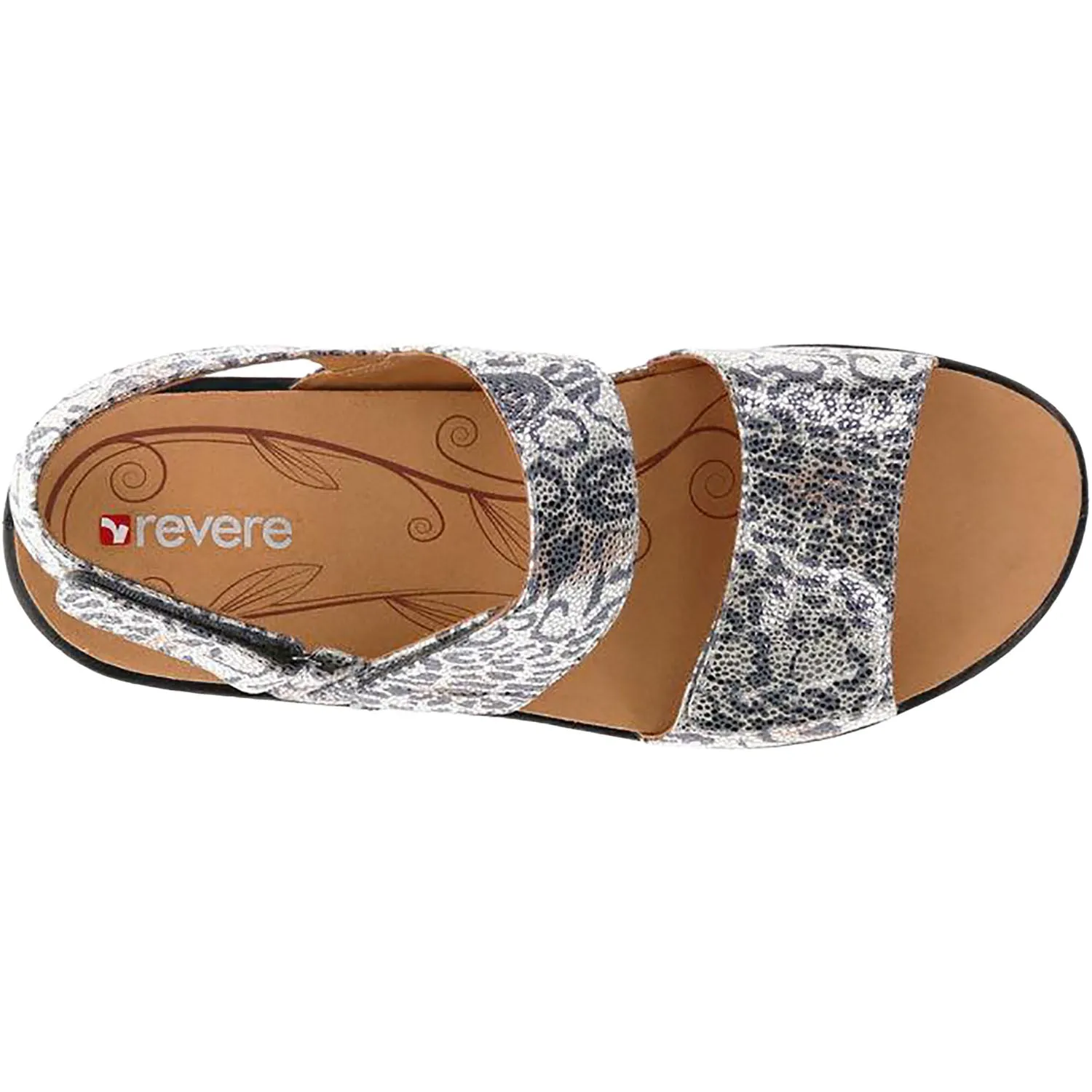 Women's Revere Como Silver Safari Leather