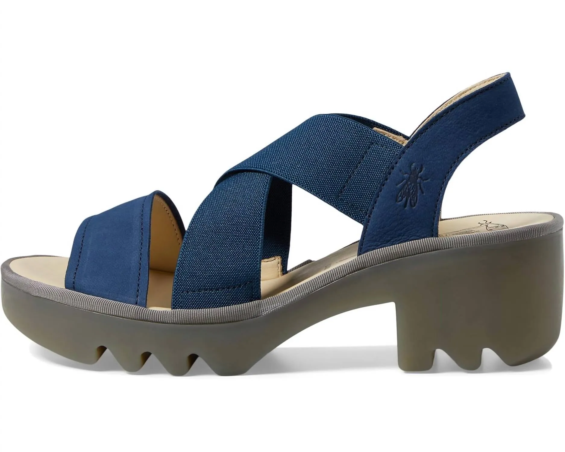 Women's Taji502Fly Leather Slingback Sandal In Blue