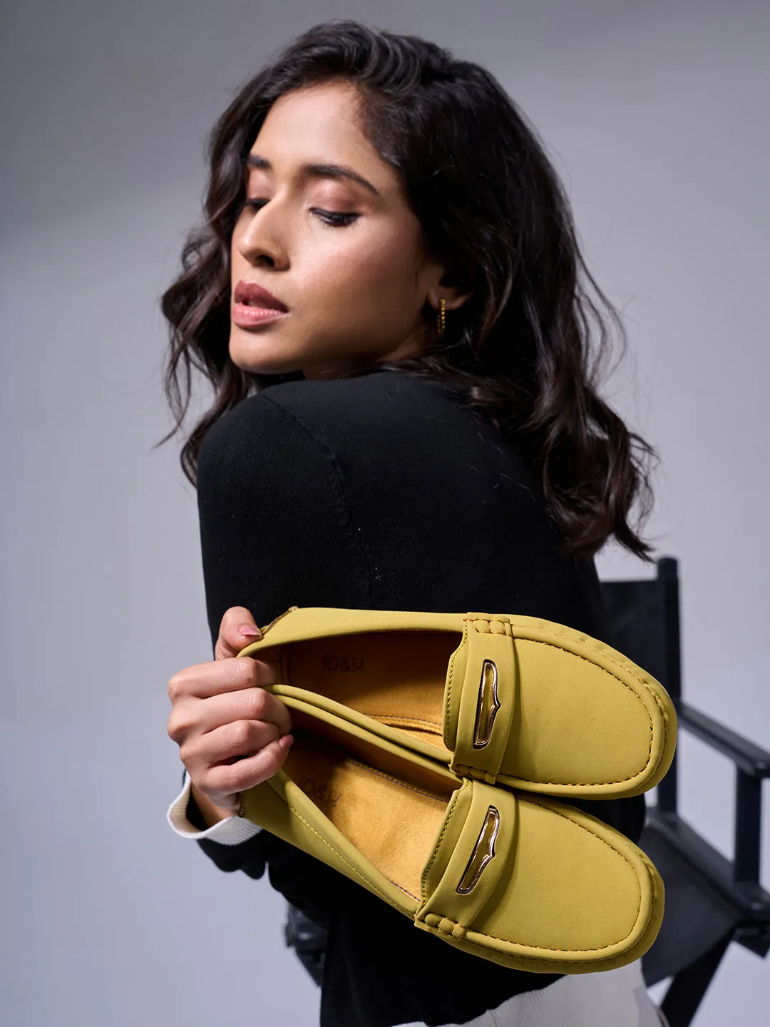 Women's Yellow Soft & Premium Loafers (IU2002)