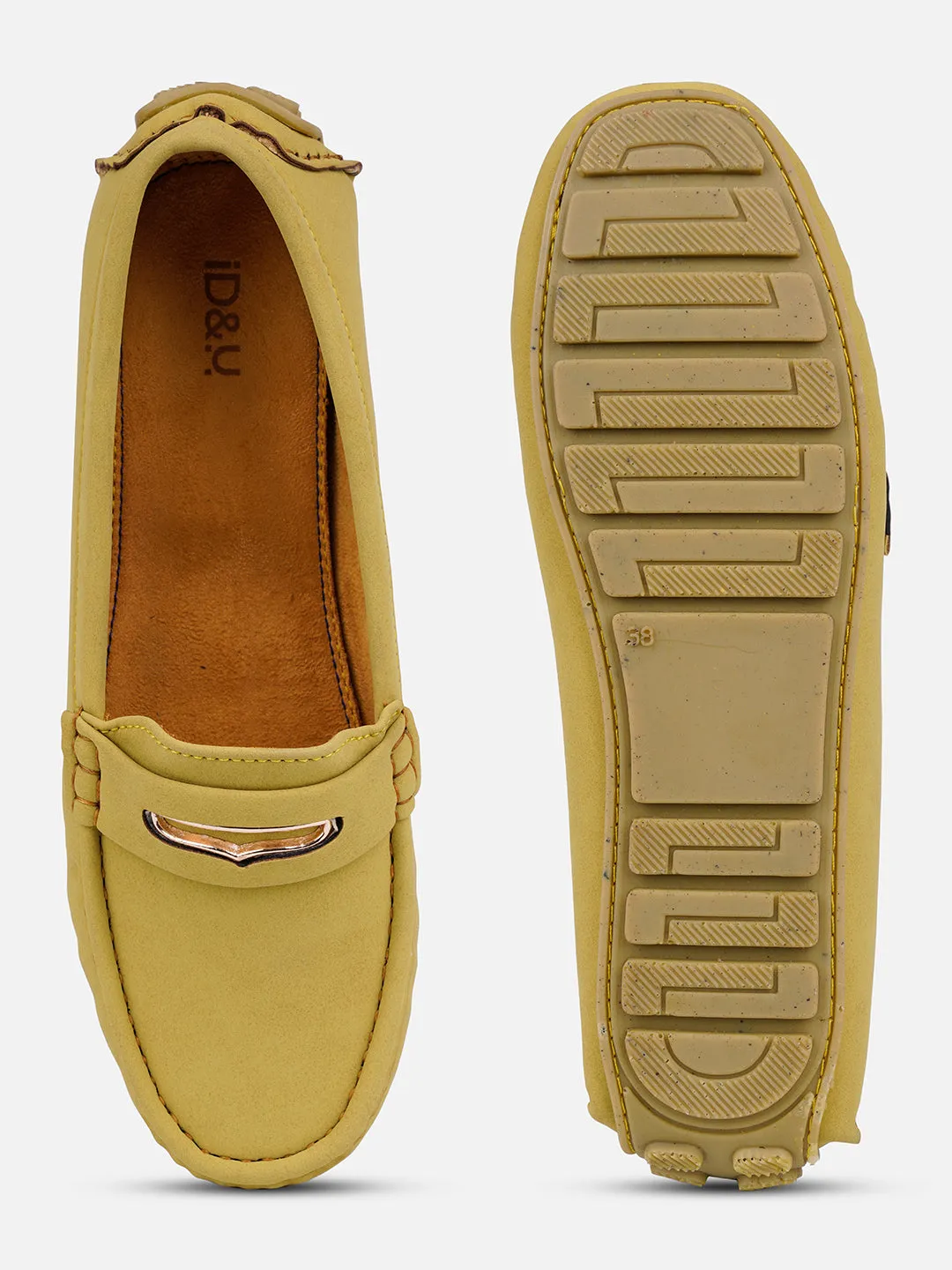 Women's Yellow Soft & Premium Loafers (IU2002)